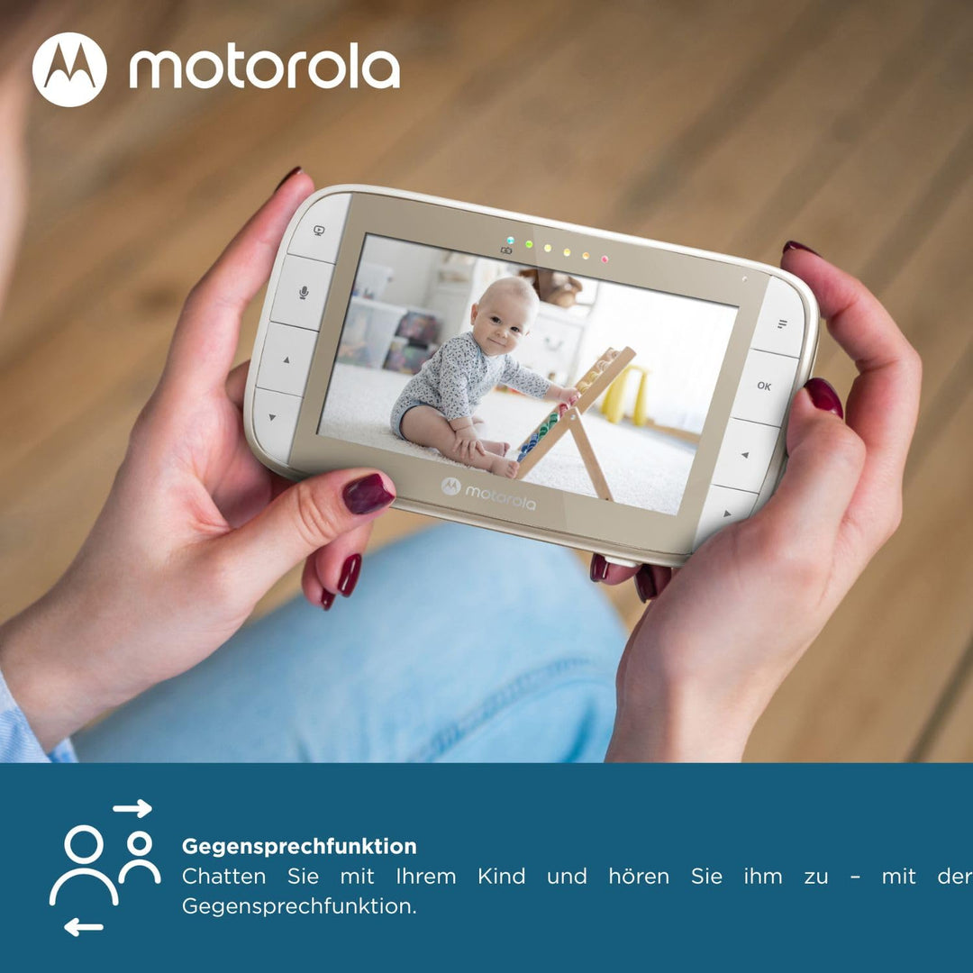 Motorola Nursery Babyphone mit Kamera - Baby Monitor VM50G - Überwachungskamera mit Farbdisplay, Zwe