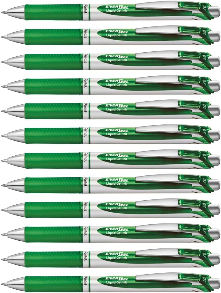 Pentel BL77-DO EnerGel Gel-Tintenroller mit Druckmechanik, 0,7 mm Kugeldurchmesser = 0,35 mm Strichs