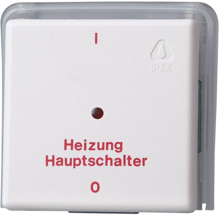 Kopp Standard Unterputz Feuchtraum Heizungs-Hauptschalter, UP FR, IP44, arktis-weiss, 627302086 Heiz