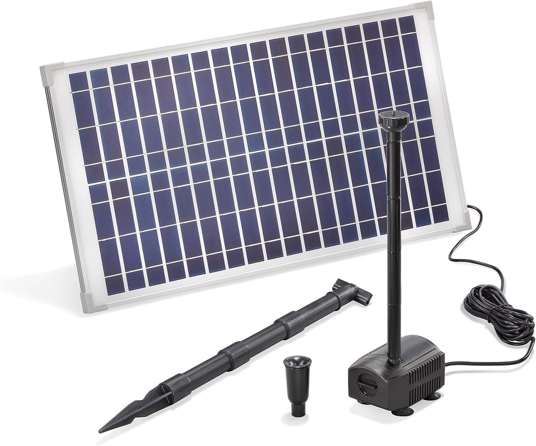Solar Teichpumpe 25 Watt Solarmodul 875 l/h Förderleistung 2,4 m Förderhöhe esotec Professional Prod