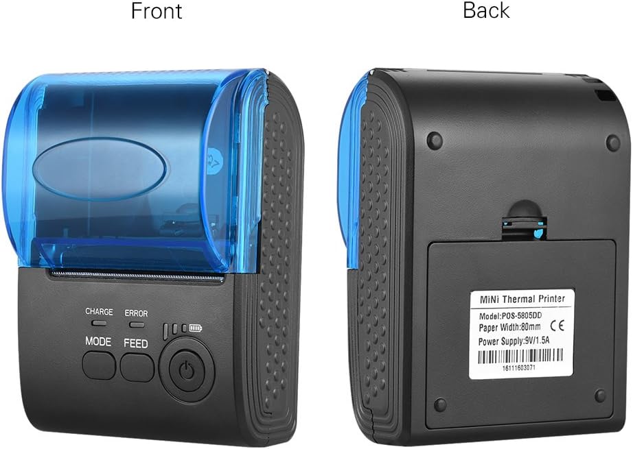 Bisofice POS-5805DD Thermodrucker für Ticket-Codes Mini Etikettendrucker 58mm Wireless USB Thermal P
