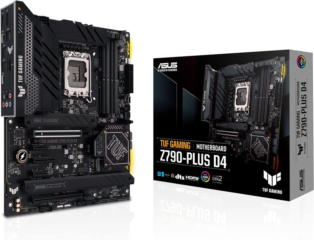 ASUS TUF Gaming Z790-Plus D4 Mainboard Sockel Intel LGA1700 (ATX, PCIe 5.0, DDR4 Speicher, 4x M.2, H