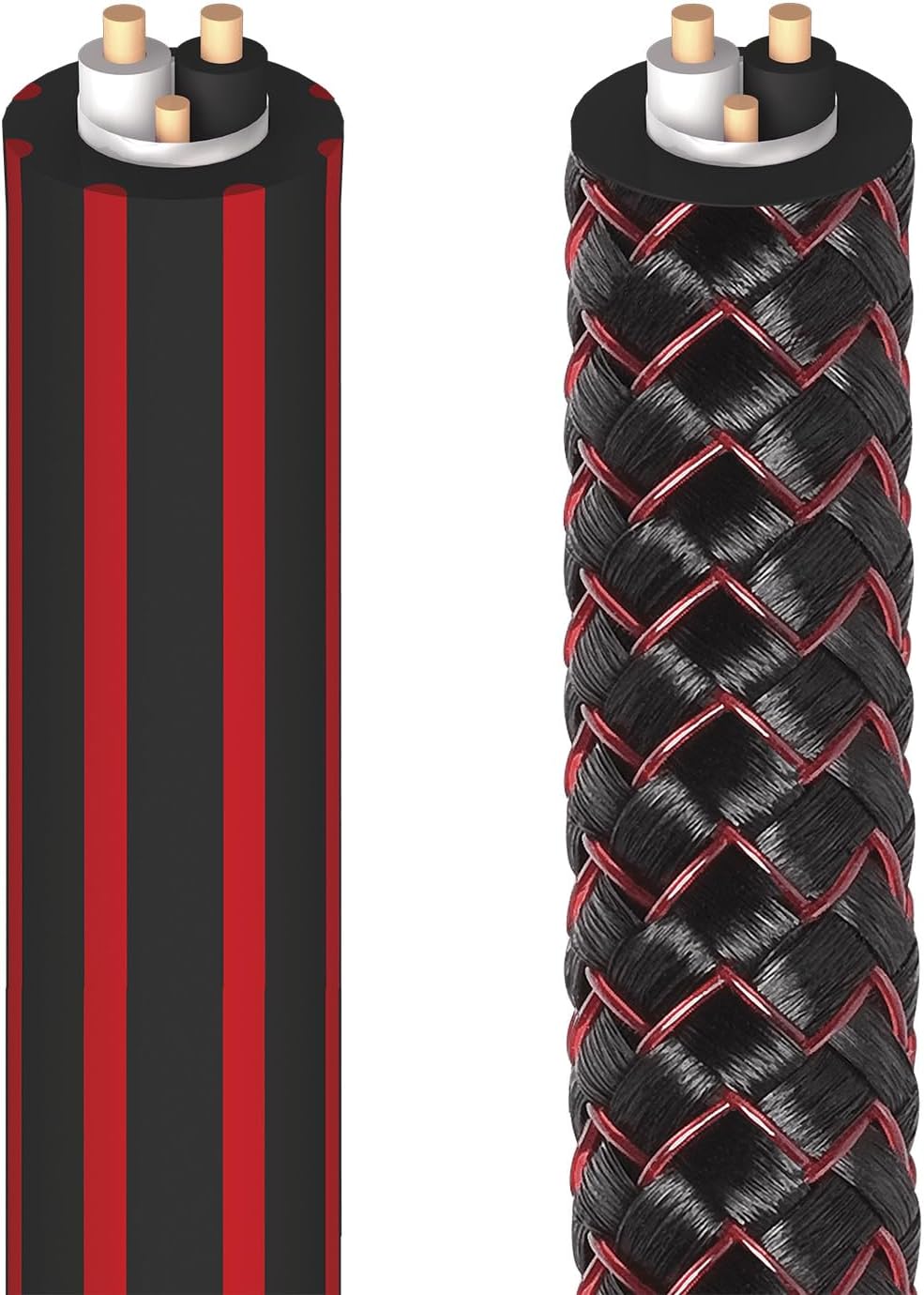 AudioQuest 0,5 m Red River RCA Audiokabel 0,5 m schwarz - Audiokabel (RCA, RCA, RCA, 0,5 m, schwarz)