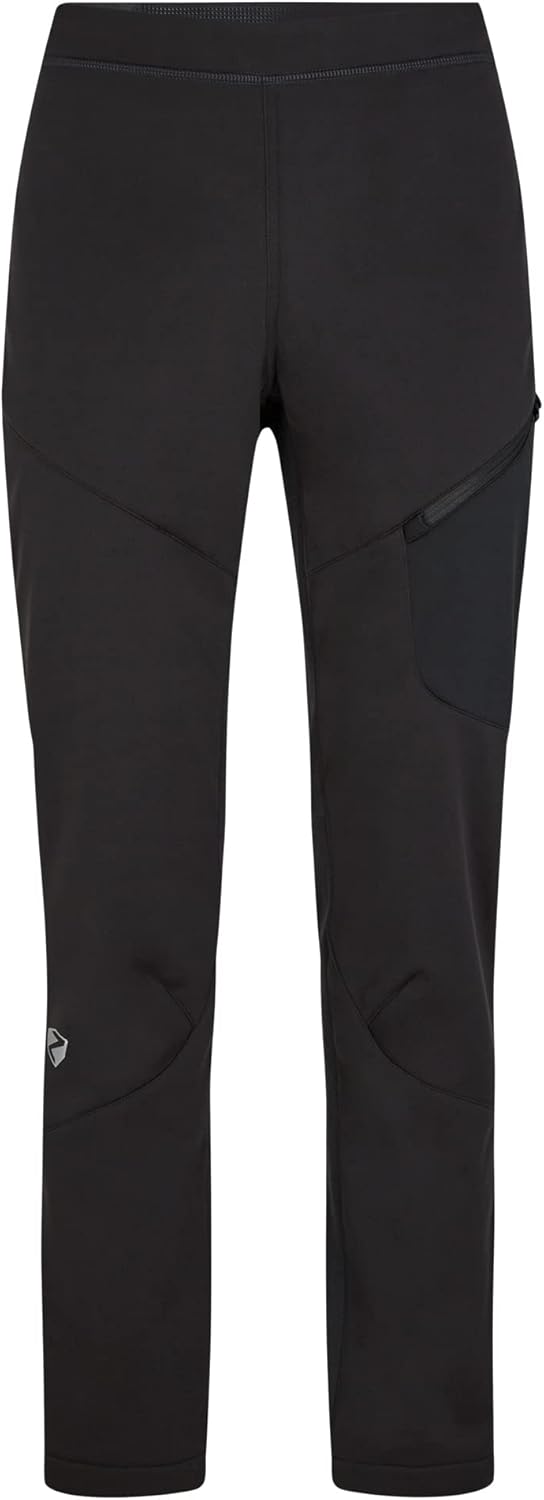 Ziener Herren Softshell-Hose, Langlauf | Winddichte Vorderseite, elastische Rückseite Nebil 48 Schwa