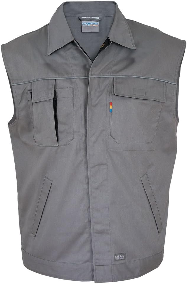 Carson Contrast Arbeitsweste, Grau / Schwarz, XXL Grau / Schwarz XXL, Grau / Schwarz XXL