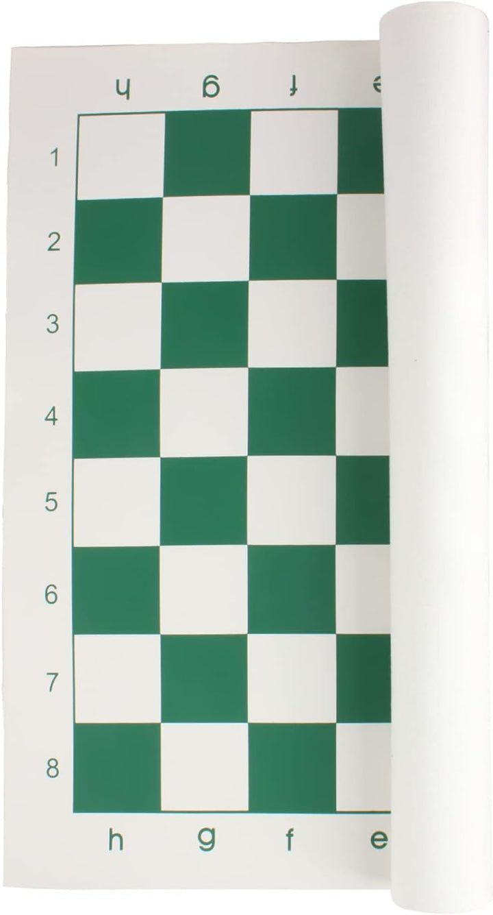 Andux Schachspiel Rollbares Schachbrett Nur Schachbrett XQQP-01 (Grün, 42x42cm), Grün, 42x42cm