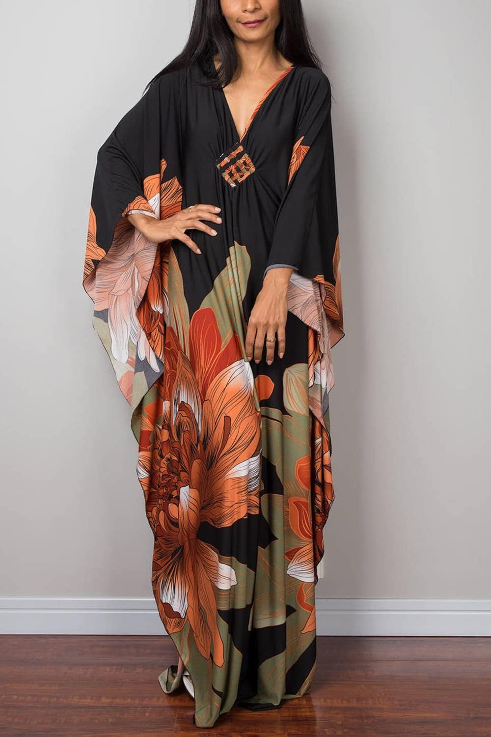 YouKD Frauen Sommer Lange Kaftan Maxi Bohemian Kleid Strand Vertuschungen Bikini Robe Loungewear One