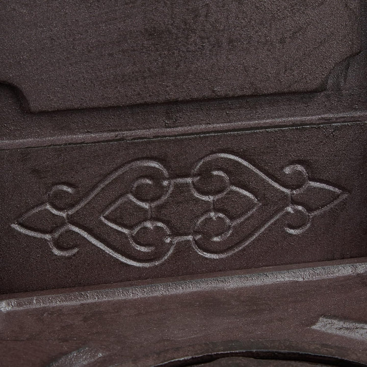 Relaxdays Standbrunnen, Antik-Stil, Nostalgie, Garten, Terrasse, Wasserhahn, Becken, stehend, HBT 74