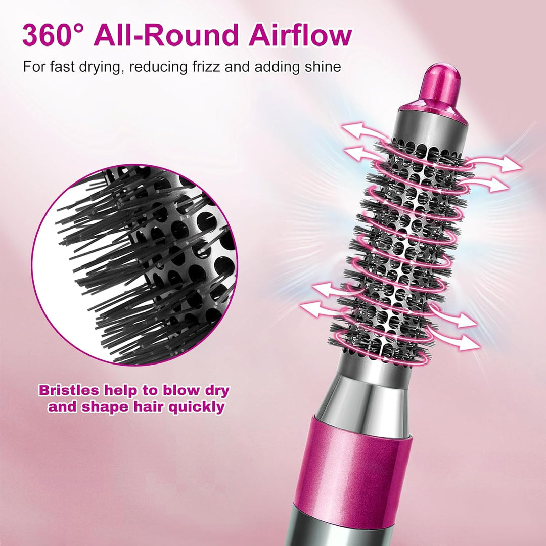 Kleine runde Volumenbürste für Dyson Airwrap HS01 HS05 Aufsatz Haarstyler-Zubehör Rose Red, Rose Red