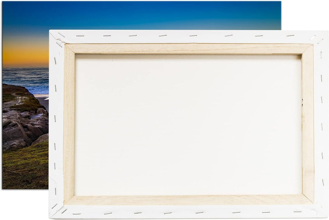 deyoli tropische Hütte am Strand Format: 100x70 als Leinwand, Motiv fertig gerahmt auf Echtholzrahme