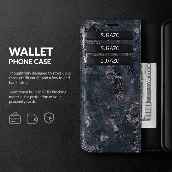 SURAZO Prestige Handyhülle für Samsung Galaxy S22+ Plus 5G – Premium Echtleder Hülle Schutzhülle mit