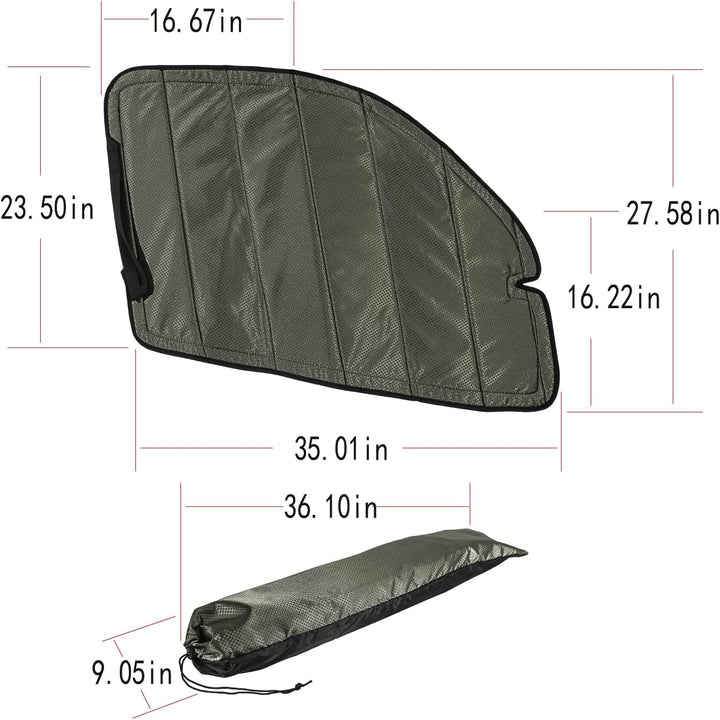 CTcar Isolierte Verdunkelungs-Frontscheibenabdeckungen für Mercedes Benz Sprinter, Wohnmobilzubehör,