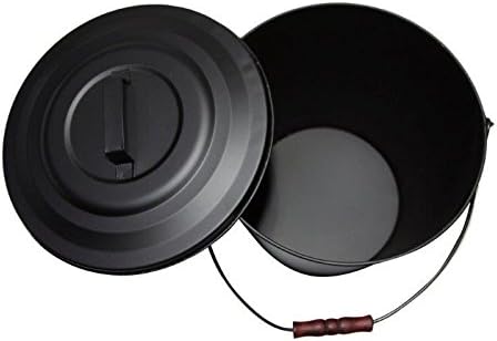 Mustang Ascheeimer gross mit Deckel und Tragebügel Eimer anthrazit 20