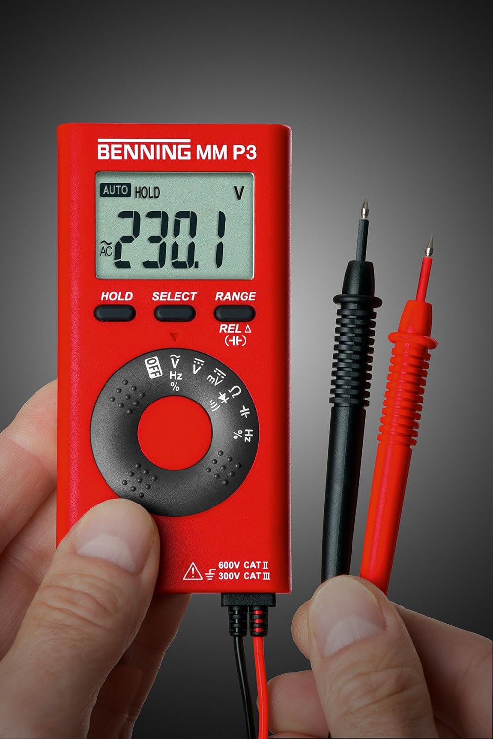 BENNING 044084 MM P3 Digital-Multimeter im Pocketformat & JOKARI 20050 Abisolierzange Super 4 plus,