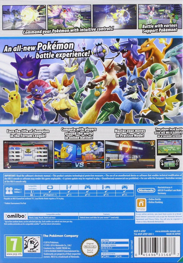 Nintendo Pokkén Tournament Standard Anglais, Français Wii U