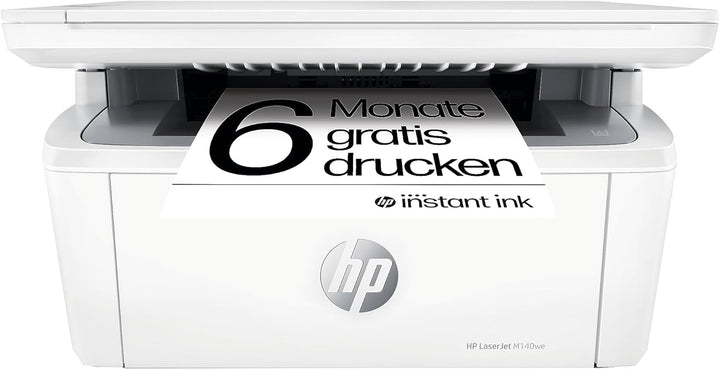HP LaserJet MFP M140we Laserdrucker, Monolaser 3-in1, 6 Monate gratis drucken mit HP Instant Ink ink