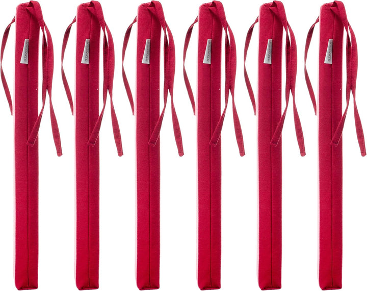 Brandsseller Sitzkissen Stuhlkissen Sitzauflage Stuhlauflage - Uni Farben mit 4 Kordelbändern für si