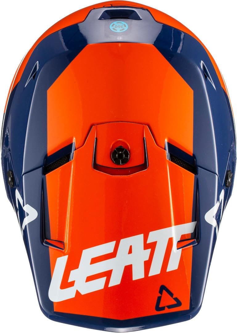 Leatt GPX 3.5 V20.2 Motocross Helm (Blue/Orange,XL (61/62))