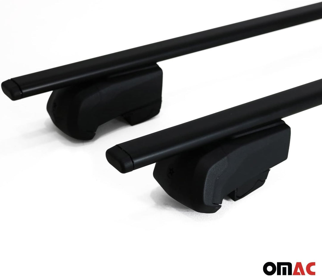 Dachträger Gepäckträger kompatibel mit Volvo XC40 2018-2023 Grundträger TÜV ABE Schwarz 2X XC40 2018