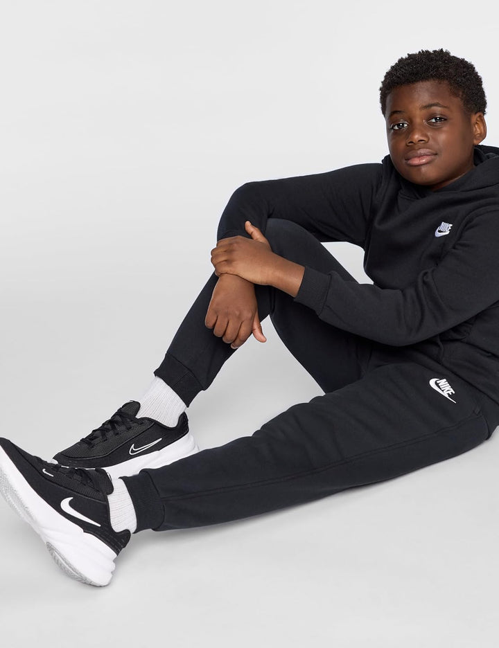 Nike Unisex Kinder NSW Club Trainingshose 122-128 Black/White, 122-128 Black/White