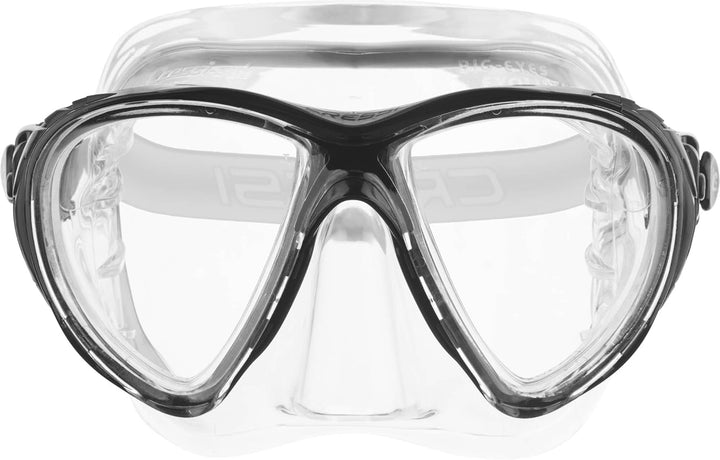 Cressi Big Eyes Evolution - Revolutionäre Erwachsene Tauchmasken Big Eyes Evolution Crystal Mask Tra
