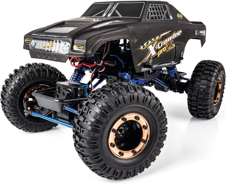 Carson 500404214 1:10 X-Crawlee Pro 2.0 100% RTR, Ferngesteuerter Crawler, RC Auto, inkl. Batterien