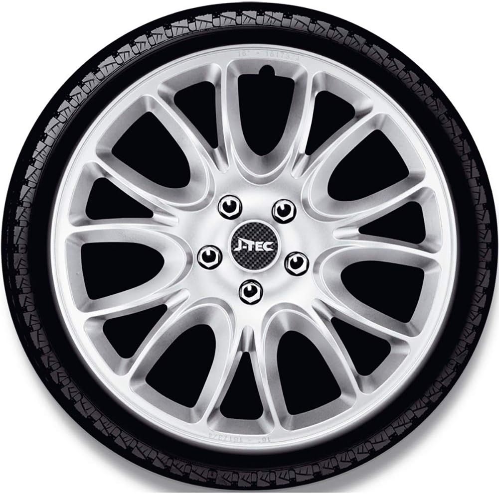 Satz J-Tec Radzierblenden Hero 15-Zoll Silber Silber 15-Zoll, Silber 15-Zoll