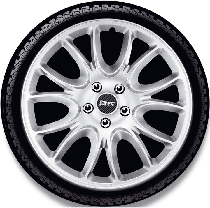 Satz J-Tec Radzierblenden Hero 15-Zoll Silber Silber 15-Zoll, Silber 15-Zoll