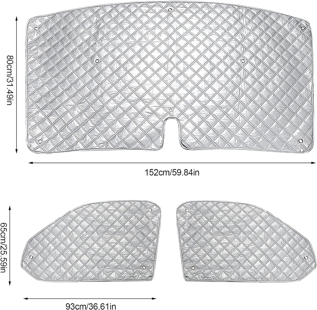 Sonnenschutz Auto Frontscheibe, Technology Thermomatte Kompatibel mit FIAT Ducato Citroën Jumper 200