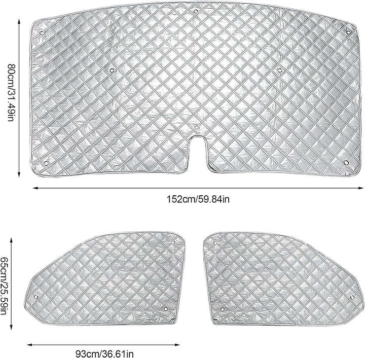 Sonnenschutz Auto Frontscheibe, Technology Thermomatte Kompatibel mit FIAT Ducato Citroën Jumper 200