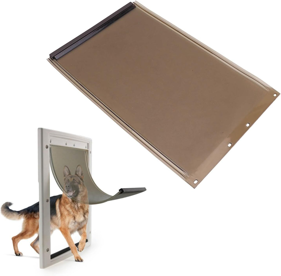 Qcwwy Stossfest Freedom Hunde- und Katzentürklappe TPU Hundetür Ersatzklappe Hundetürklappe, Hundetü