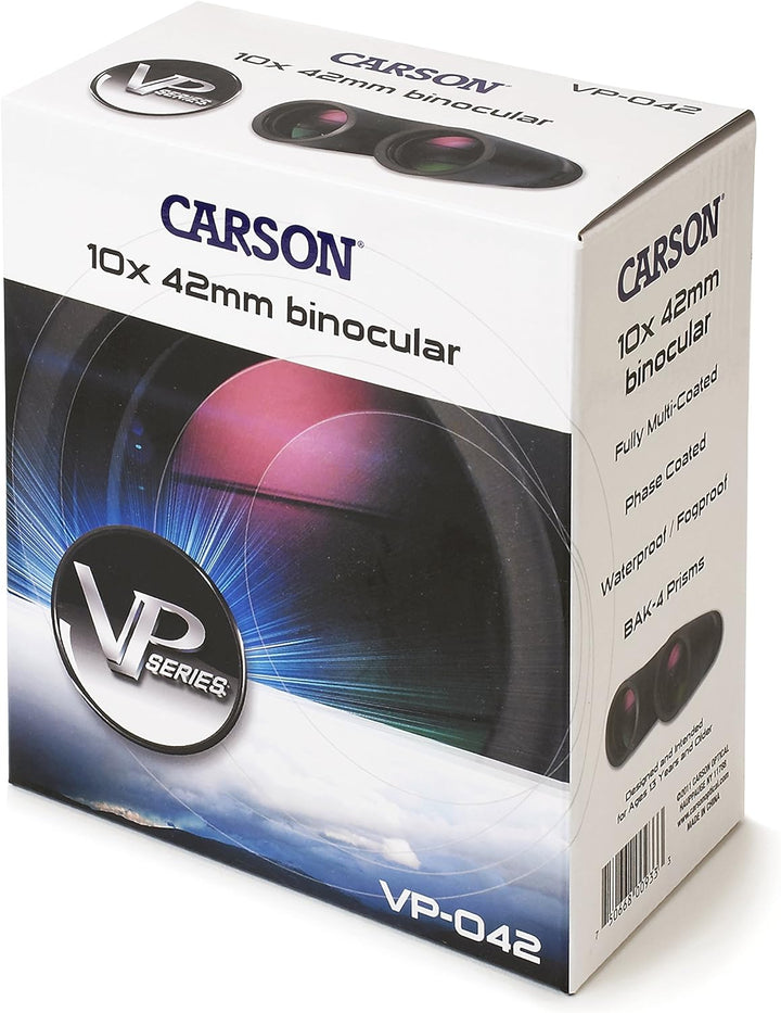 Carson Full-Size Fernglas, 10x42mm, wasserdicht und beschlagfrei (VP-042) 10x42mm Full-Size, 10x42mm