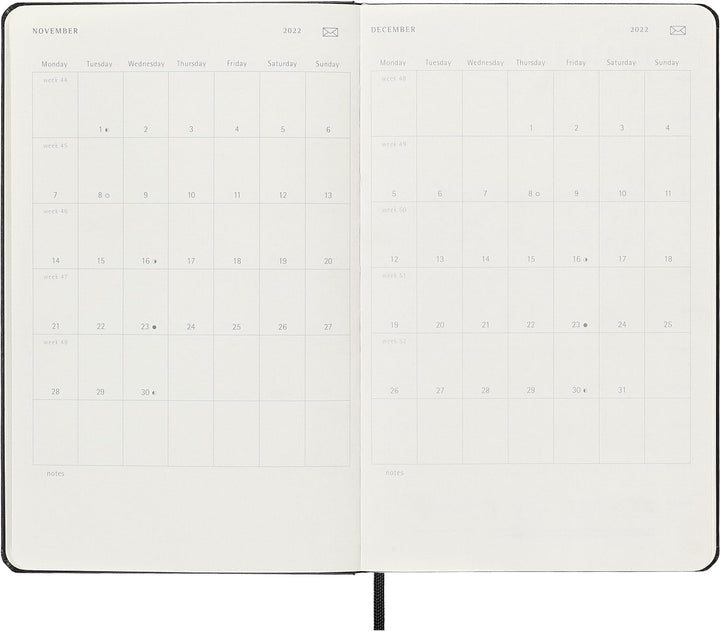 Moleskine - Smart Diary 12 Monate, Digitaler Kalender Planer 2022, Digitaler Wochenplaner, Wochenpla