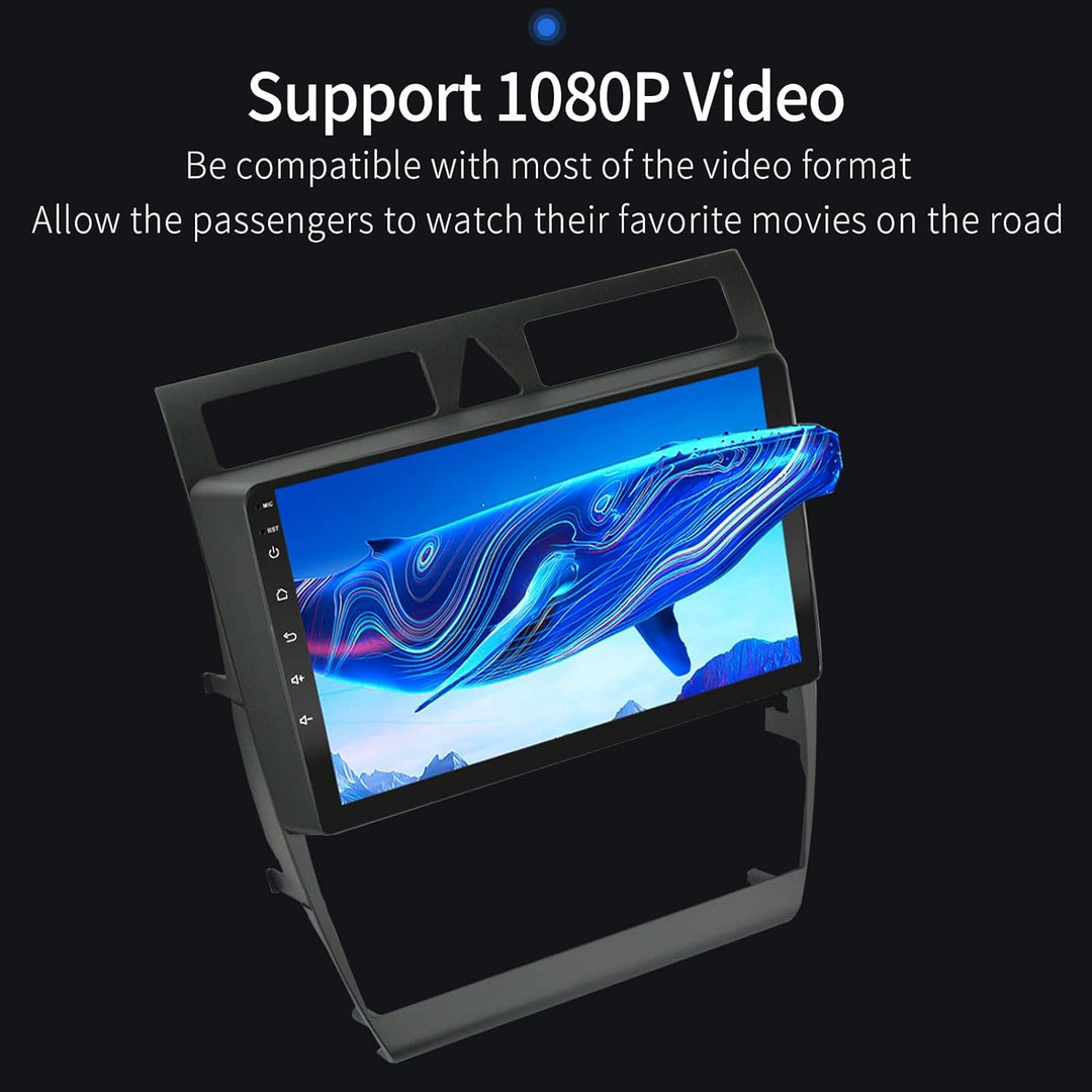 EZoneTronics Carplay Radio Android Auto Radio für Audi A6 C5 1997-2004 S6 1999-2004 mit 9 Zoll Touch