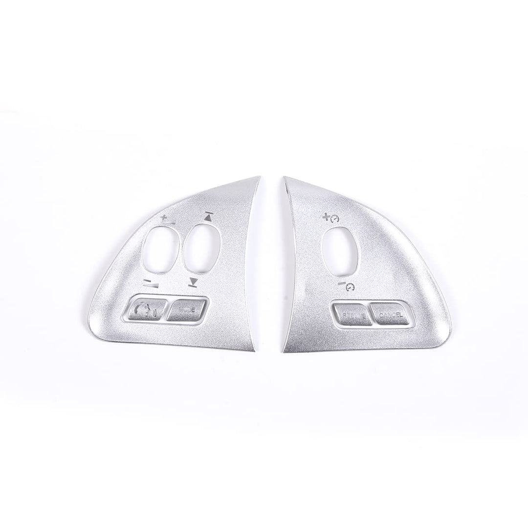 DIYUCAR Silber Car Styling Lenkrad Knopf Rahmen Abdeckungen Trim Aufkleber für Jaguar XF 2012-2015 A