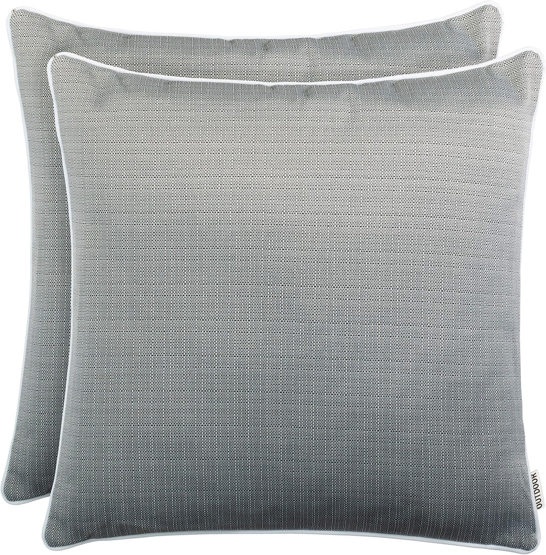 Brandsseller Outdoor Garten Kissen Dekokissen Leinenoptik strukturiert Schmutz- und Wasserabweisend