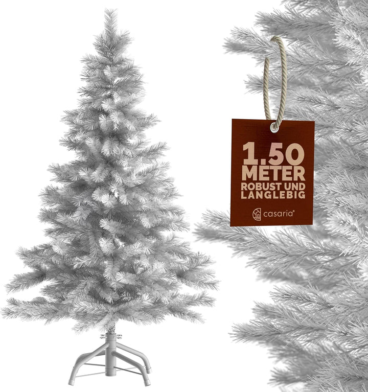 CASARIA® Weihnachtsbaum künstlich 150cm dichte Spitzen schneller Aufbau Metallständer naturgetreu sc