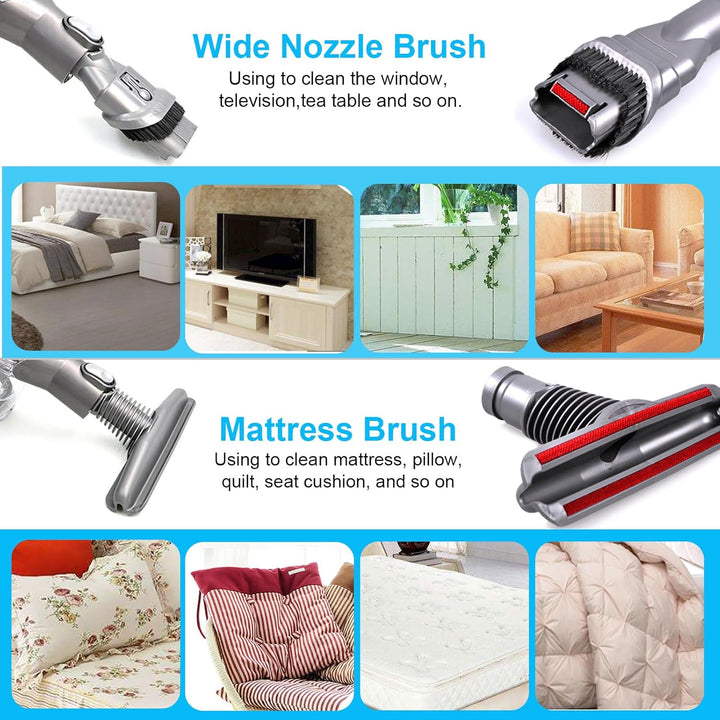 KEEPOW 7 Stück Zubehör Set Ersatzteile für Dyson DC24 DC25 DC33 DC35 DC37 DC39 DC40 DC44 DC45 DC48 D