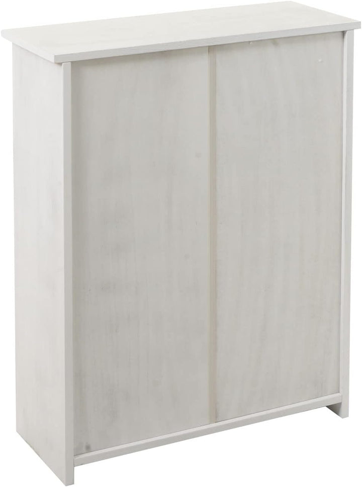 Mendler Schuhkipper HWC-K45, Schuhschrank Schuhregal, 81x60x25cm 2 Klappen, MDF aus Paulownia MVG-Ze