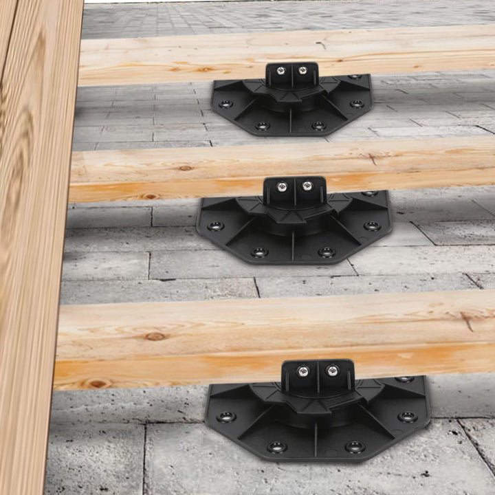 Daromigo Stelzlager Terrassenlager, 10 Stück Höhenverstellbar 18-30mm Stellfüsse Terrassenlager, Pla