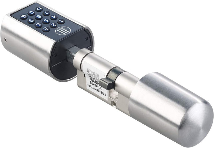 VisorTech Codeschloss: Elektronischer Tür-Schliesszylinder mit Zahlencode, Bluetooth & App (Schliess