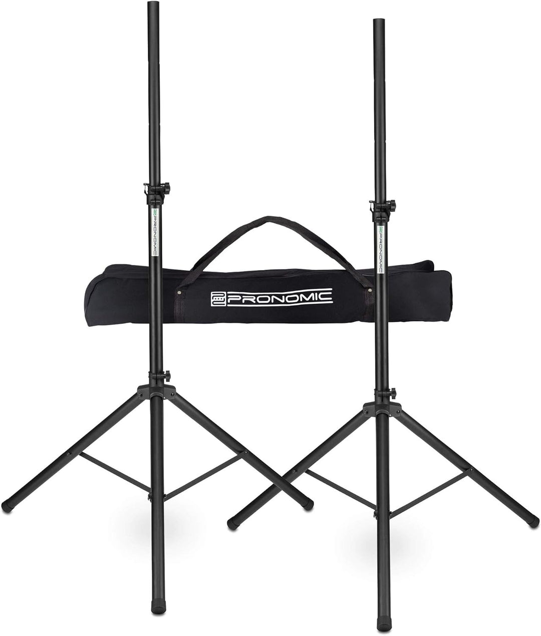 Pronomic SPS-1S Eco-Set - 2 Boxenstative aus Stahl, ausziehbar von ca. 120-193 cm, Belastbarkeit: ma