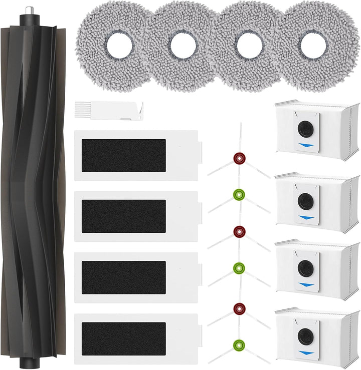 20 Stück Zubehör für Ecovacs Deebot T20 Omni / T20e Omni / T20 Max/ T20 Pro Saugroboter,1 Hauptbürst