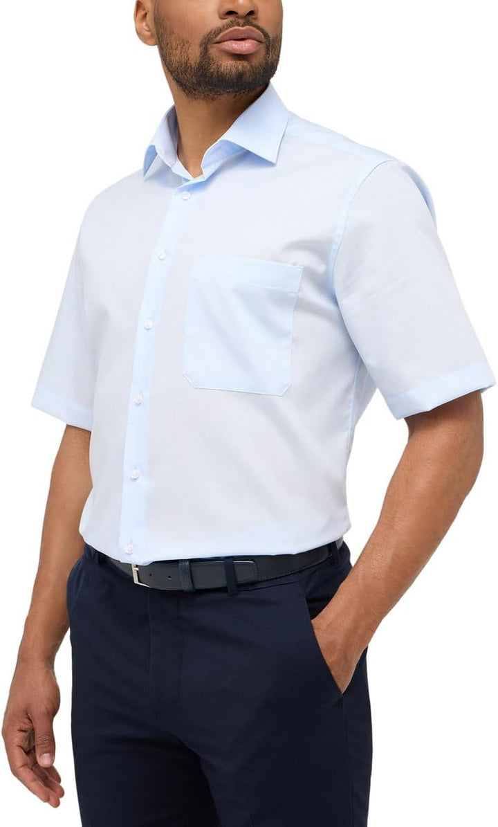 eterna Herren Original Shirt MODERN FIT 42 Kragen / 67 Ärmel Hellblau, 42 Kragen / 67 Ärmel Hellblau