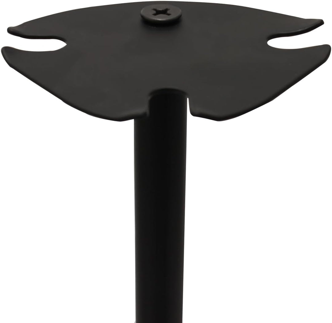 JVL Malham Kissen modernes Kaminbesteck Werkzeug Set, Stahl, schwarz, 15 x 15 x 61 cm, 3 Stück, Malh