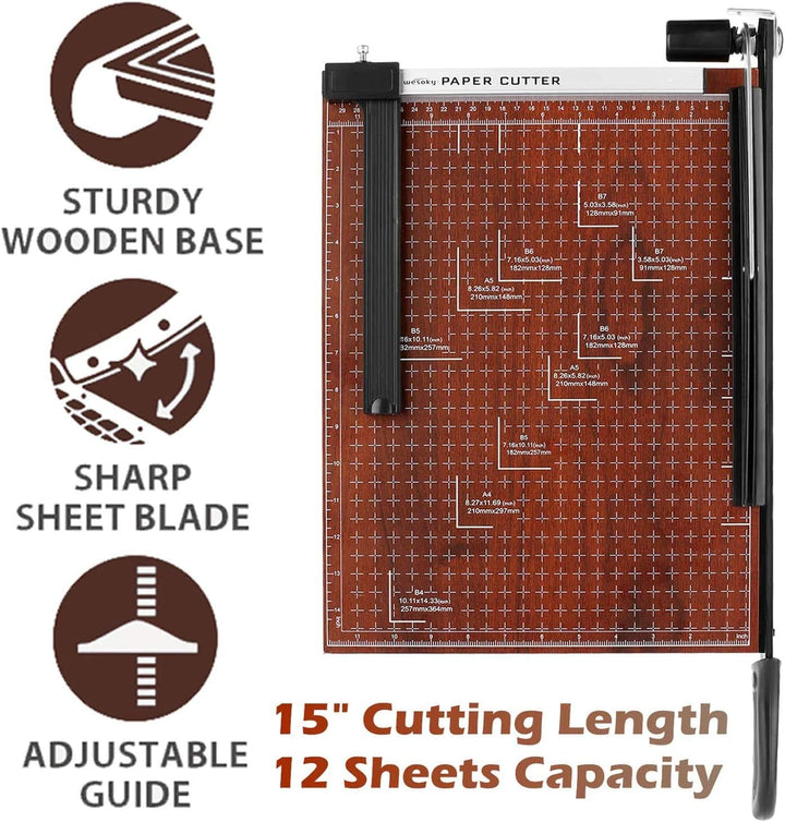 Profi Papierschneider A3 Fotoschneider Hebelschneider Papierschneidemaschine Schneidegerät Bindegerä