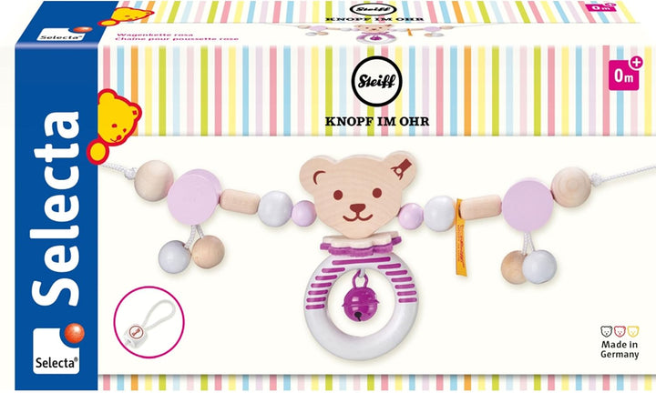 Wagenkette rosa, 63 cm, Steiff by Selecta