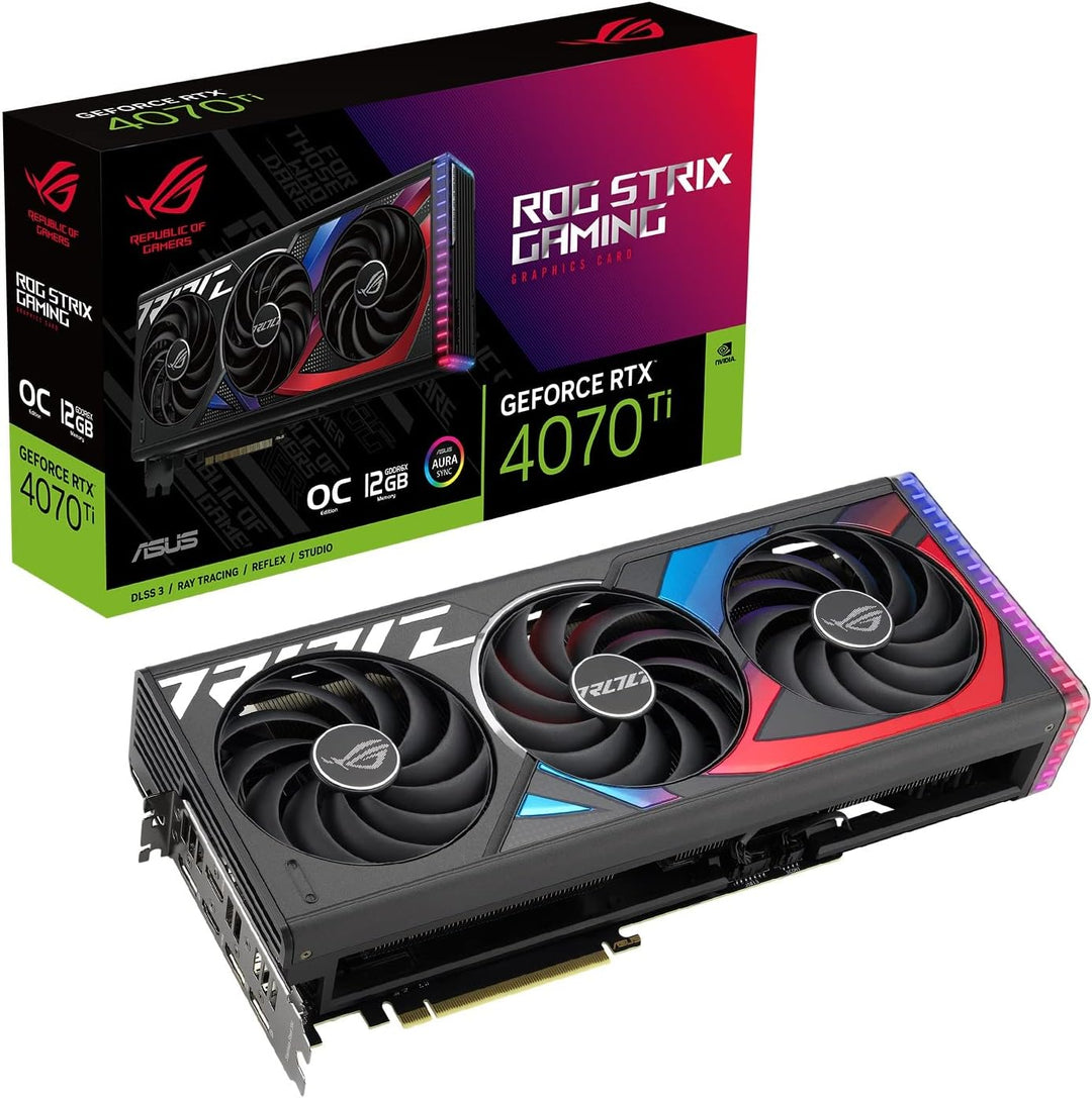 ASUS ROG Strix GeForce RTX 4070 Ti GDDR6X OC Edition Grafikkarte (NVIDIA DLSS 3, PCIe 4.0, 12GB Spei