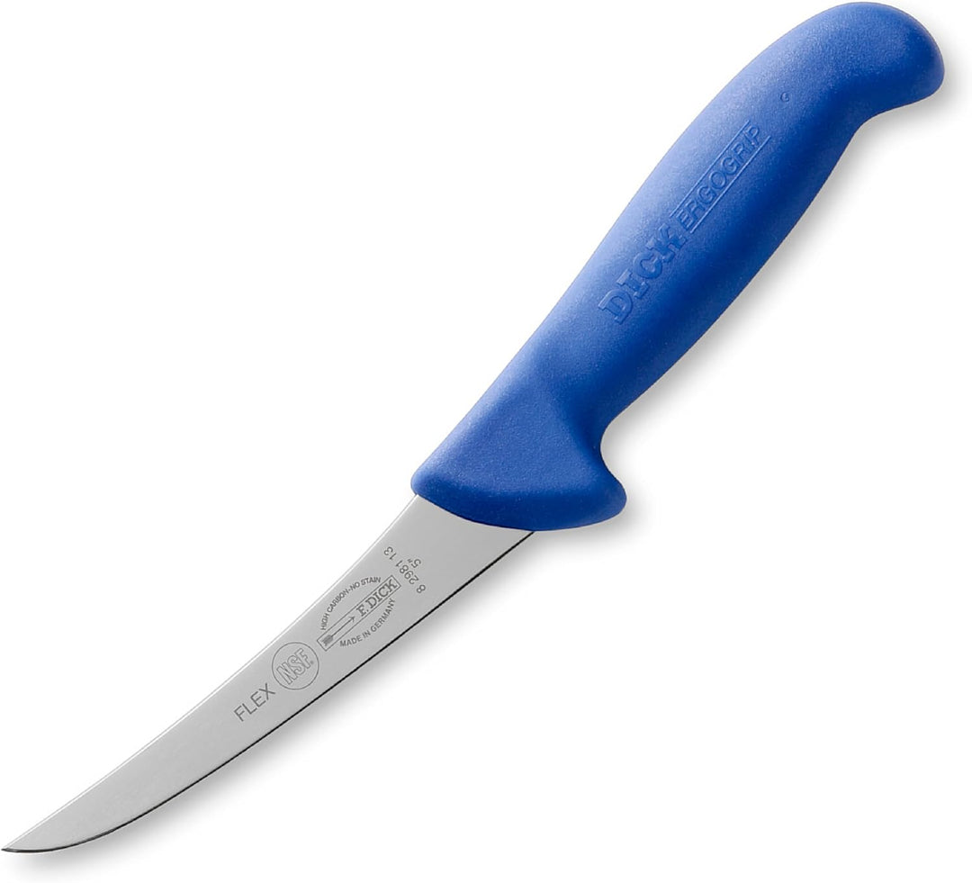 F. DICK Ausbeinmesser, Flex, Metzgermesser ErgoGrip (Messer mit Klinge 13 cm, X55CrMo14 Stahl, nicht