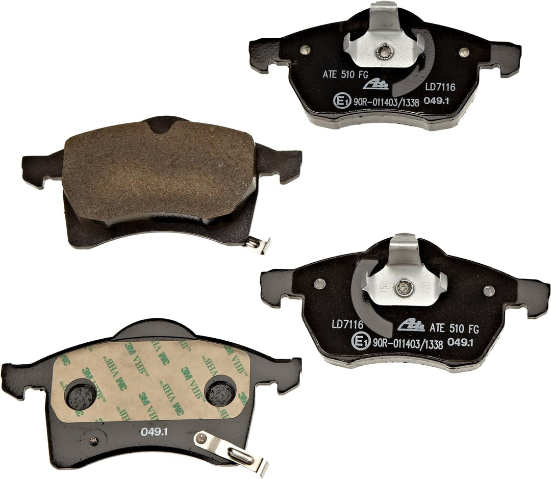 ATE 13.0470-7116.2 Bremsbelagsatz, Scheibenbremse